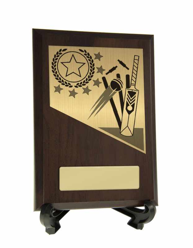 Cricket Theme on Plaque 200mm