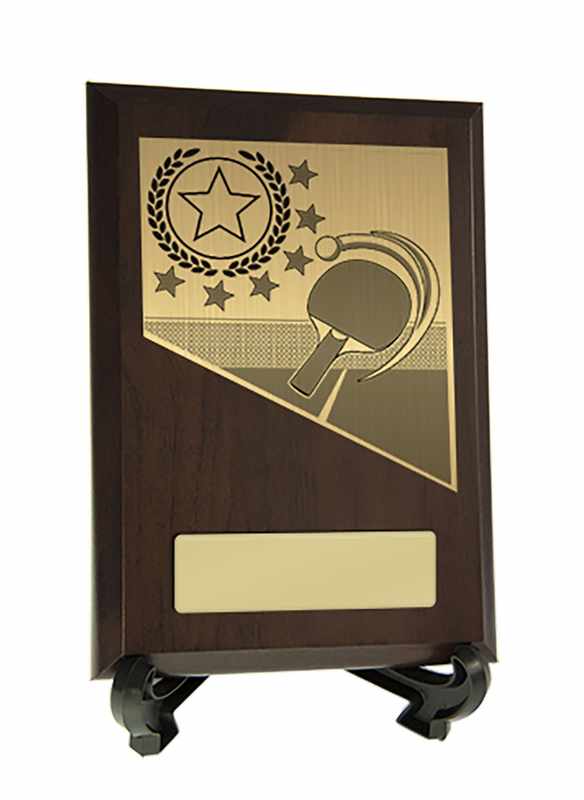 Plaque with Table Tennis Trim 200mm