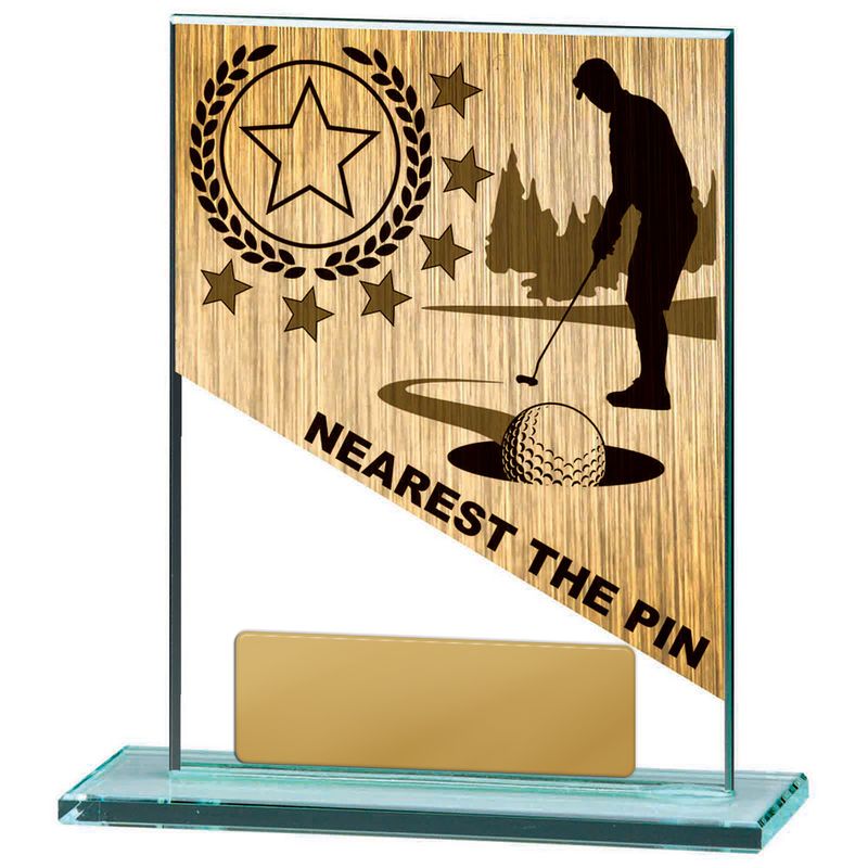Golf Glass Trophy 170mm