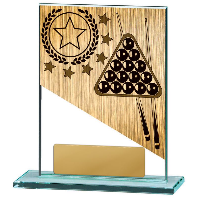 Billiards Glass Trophy 170mm