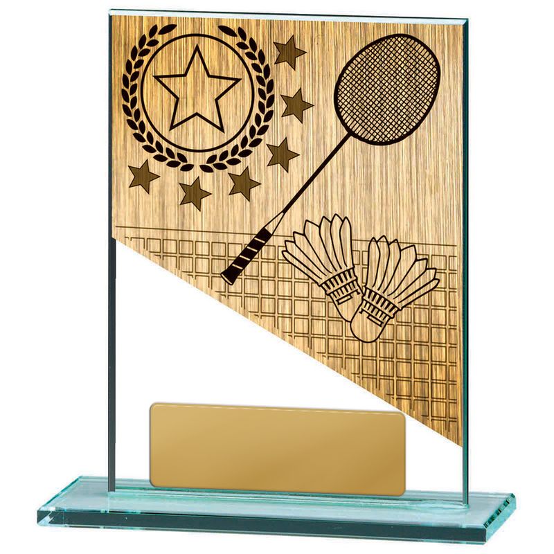 Badminton Glass Trophy 170mm