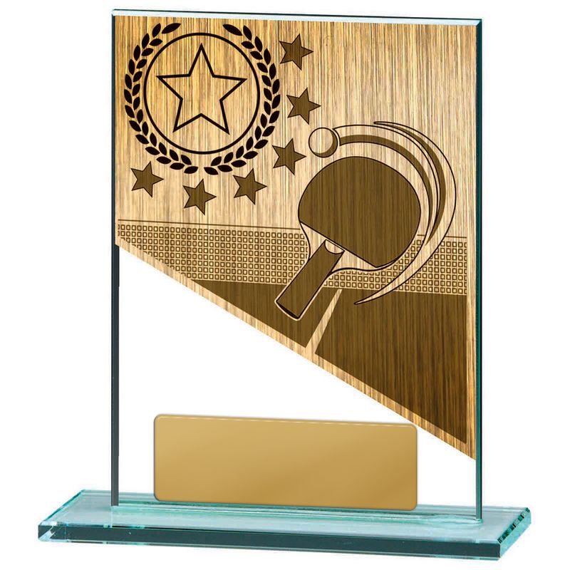 Table Tennis Glass Trophy 170mm