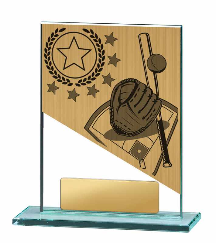 Baseball Glass Trophy 170mm
