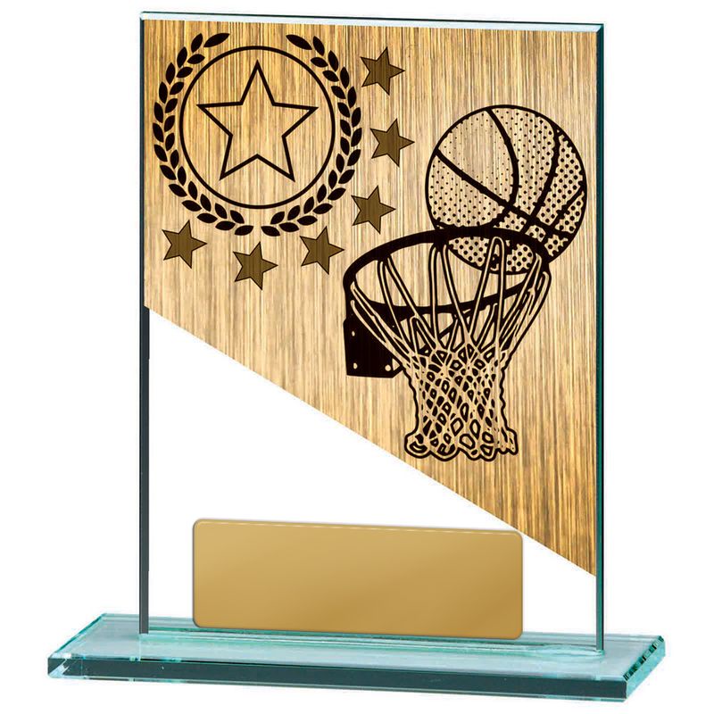 Basketball Glass Trophy 170mm