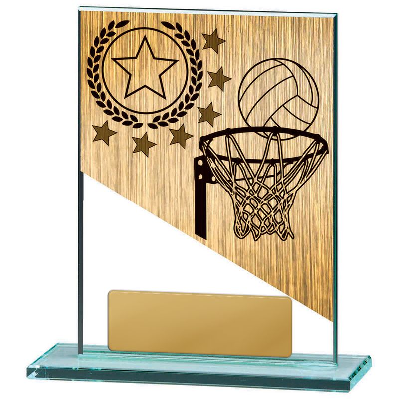 Netball Glass Trophy 170mm